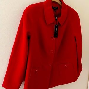 Talbots Red Classic Jacket. New w tags.